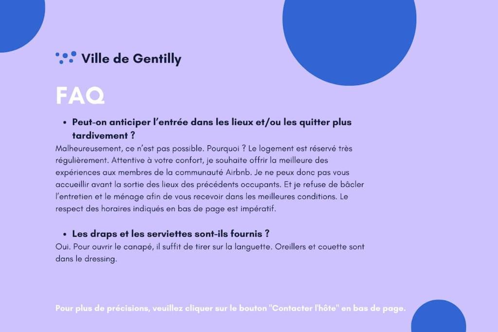 Appartement Cosy Au Calme, Proche De Paris Et Du Rer B Gentilly Ngoại thất bức ảnh